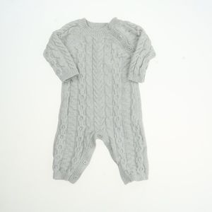 Hope & Henry Unisex Gray Long Sleeve Outfit size: 0-3 Months